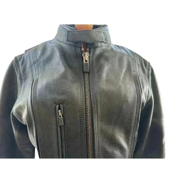 Milwaukee Leather Moto Jacket with speciality backpatch. Womans Small - Sexy. - Picture 7 of 15
